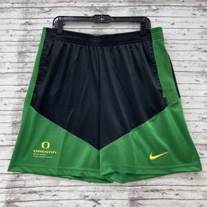 Oregon Ducks Nike Shorts Men's Large Black Green Football Basketball Activewear